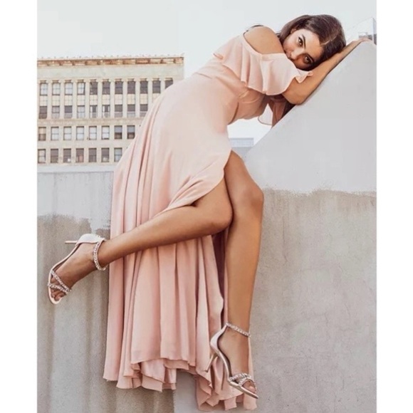 Jewel Badgley Mischka • Caroline Embellished Ankle • Strap Evening Sandals - Picture 4 of 15